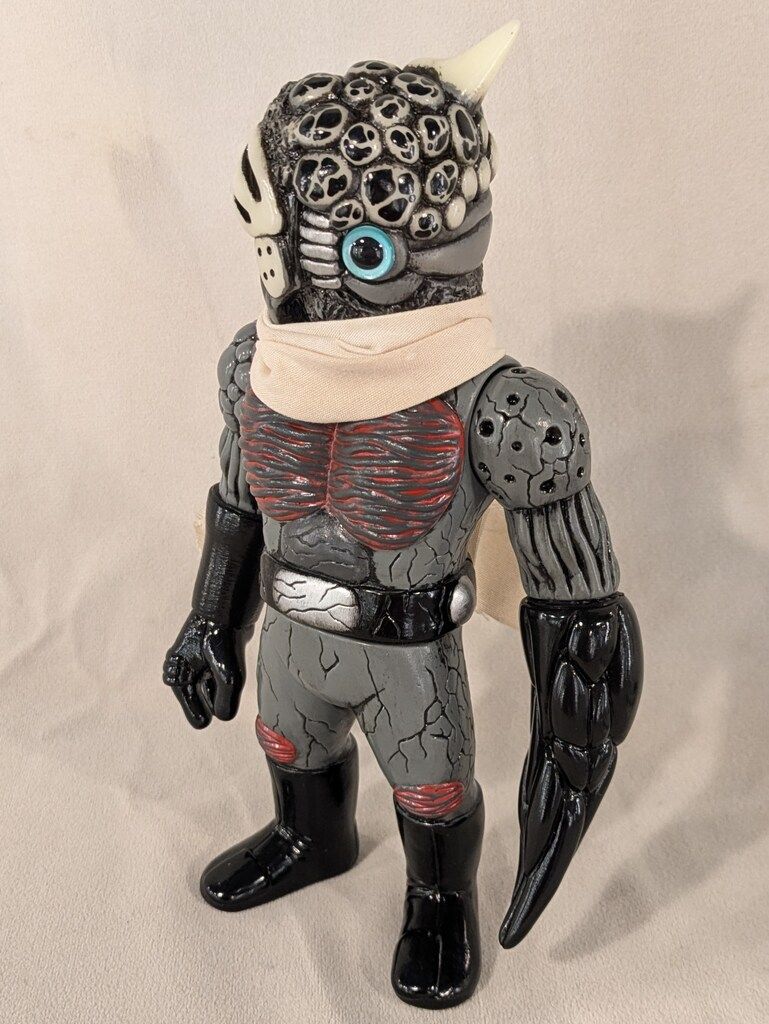 REALHEAD カオスマン2号 スカル塗り黒成型/白マ フラー リアルヘッド