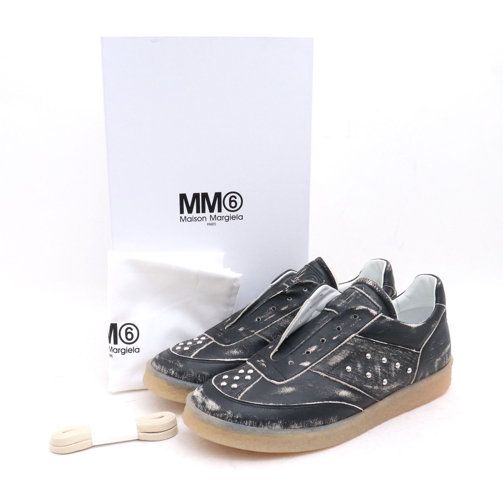 流行 新品未使用 MM⑥ Maison Margiela レザースニーカー