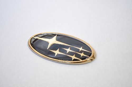 ＢＲ９ レガシィツーリングワゴン リアスバルマーク ゴールドエンブレム INVENTER/grow/メッキ/ブラッククローム/ゴールド/車エンブレム/車パーツ/