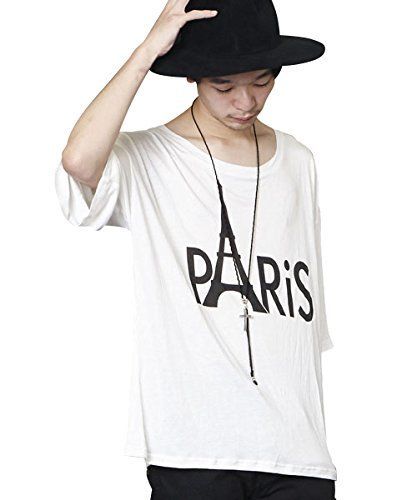 【新着商品】ビッグシルエットドロップショルダーTシャツ ビッグシルエットカットソー ビッグTシャツ グラフィックプリントTシャツPARIS UR-192 Unrelaxing UR-192 (アンリラクシング)