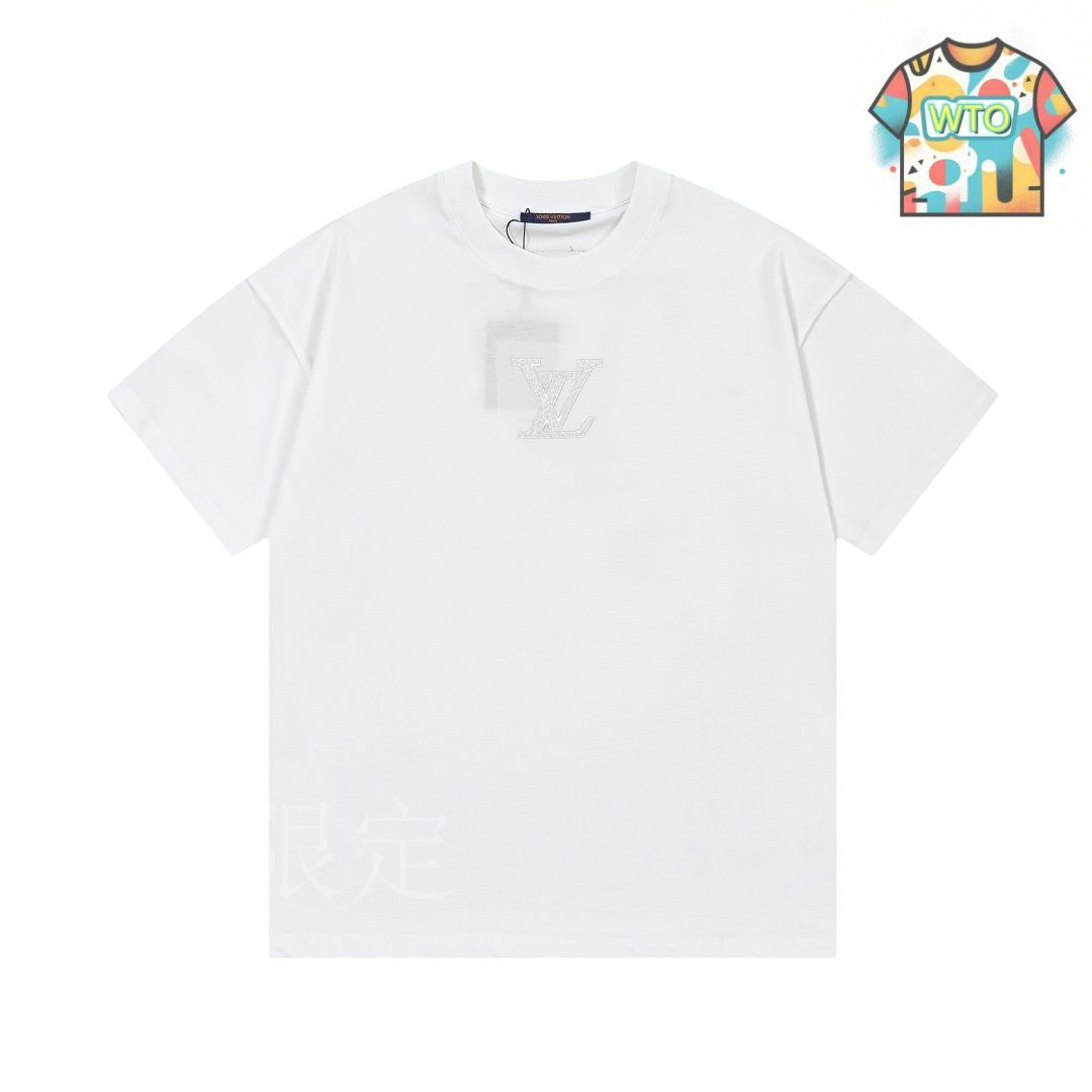 Louis Vuitton☆Tシャツ刺繍 今日特価】Louis Vuitton 同色刺繍 Logo T シャツ-3 - メルカリ