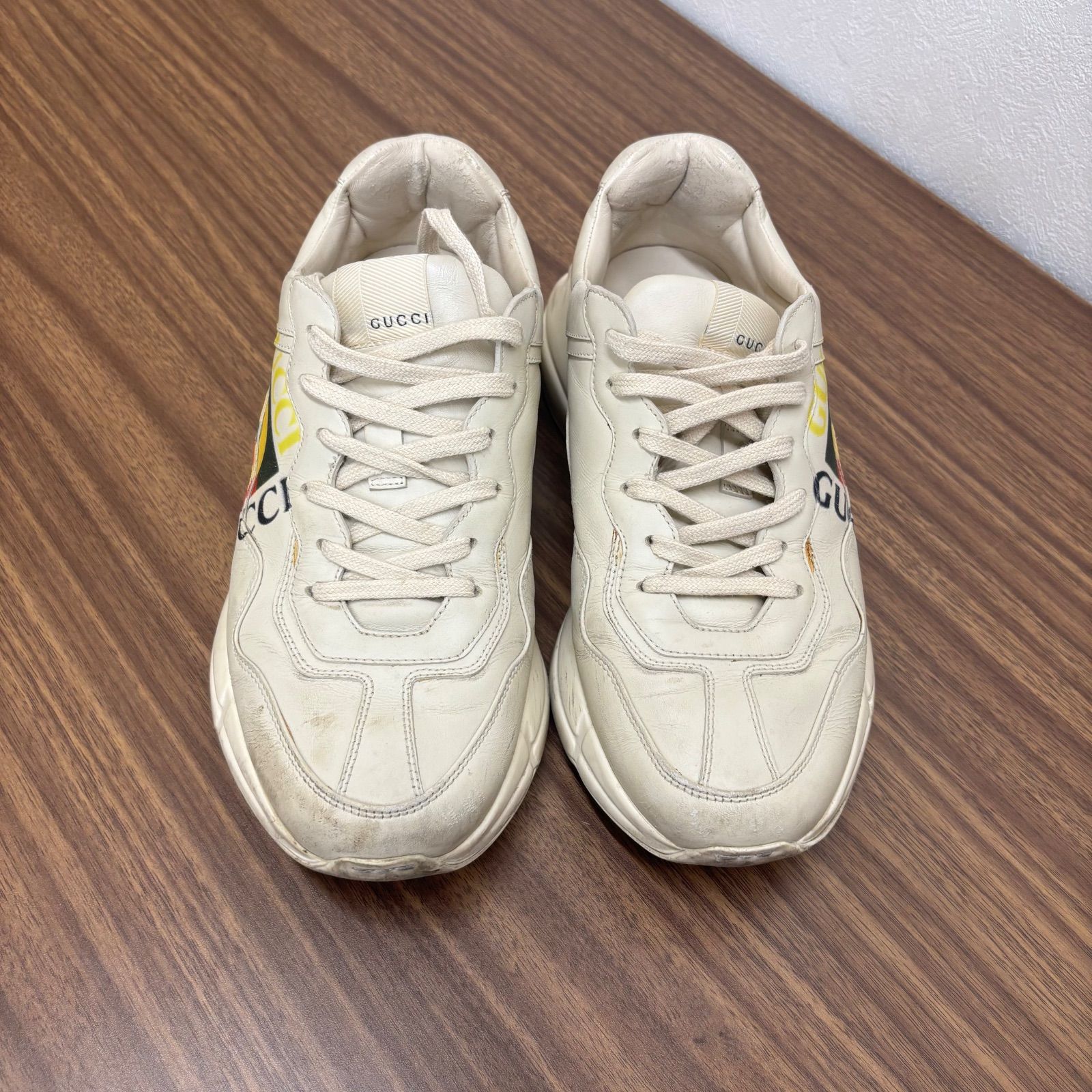 ◎GUCCI Rhyton グッチ ライトン ロゴ スニーカー シューズ メンズ 