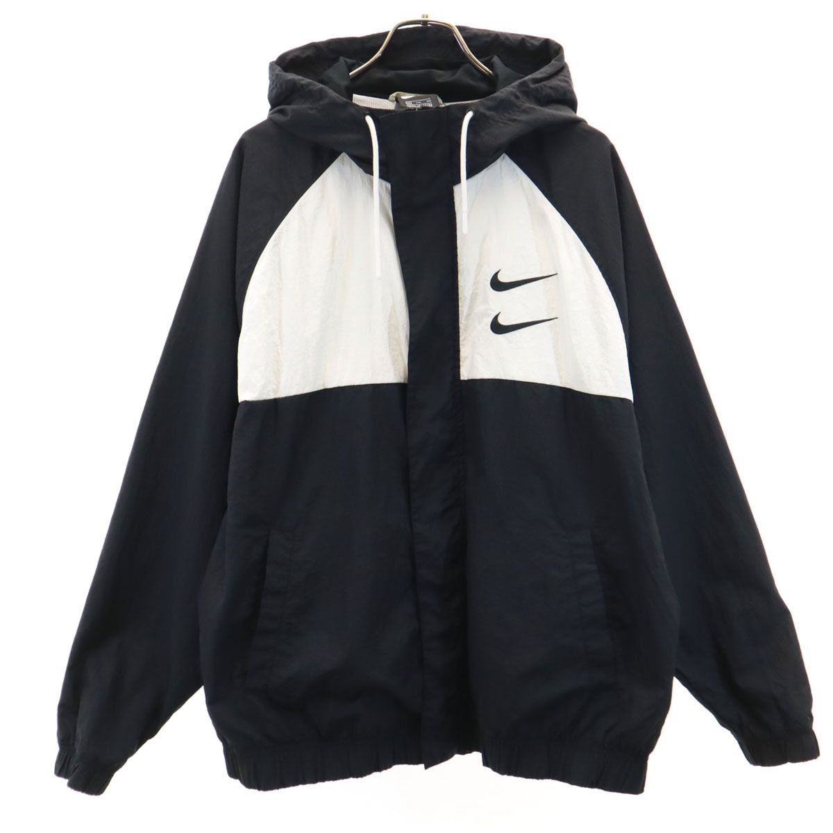 NIKE ナイキ ナイロンジャケット XXL 黒 裏メッシュ ビックサイズ メンズ 古着