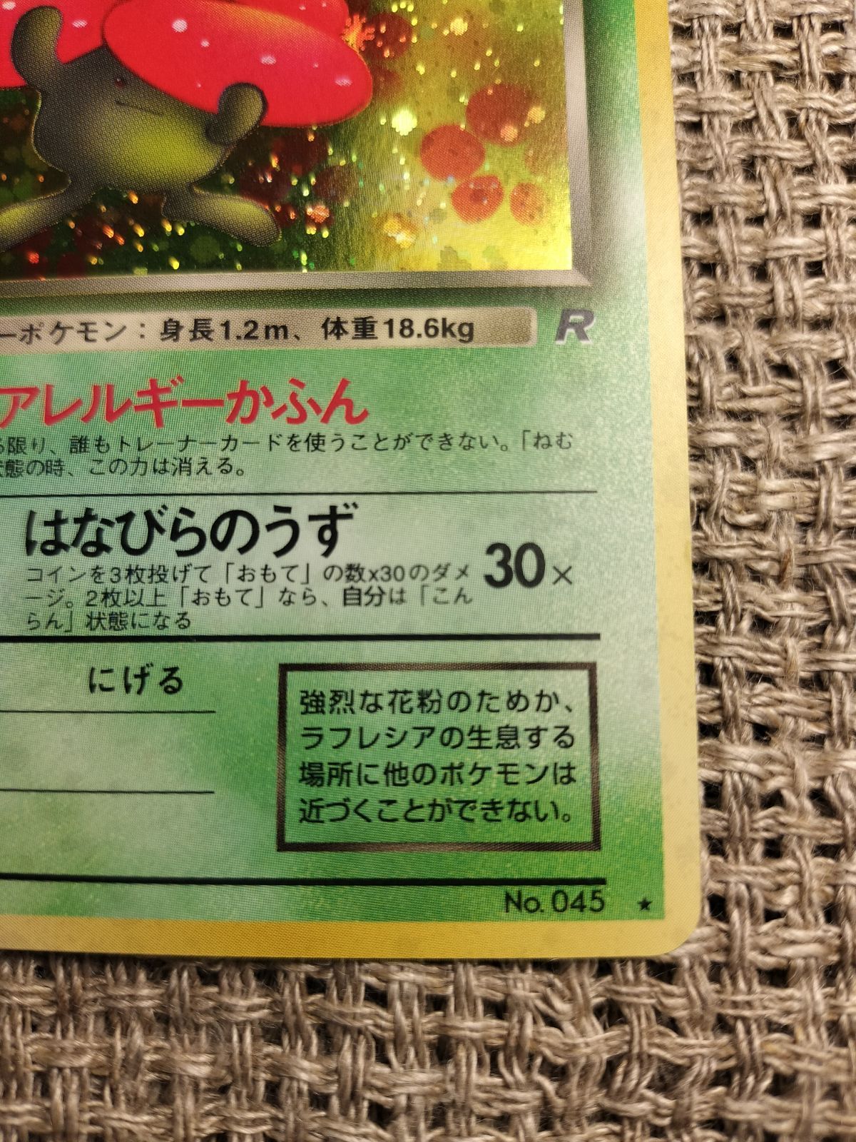 ラフレシア 旧裏　極上品 NO007_【極美品】ラフレシア_ポケモンカード_旧裏 - メルカリ