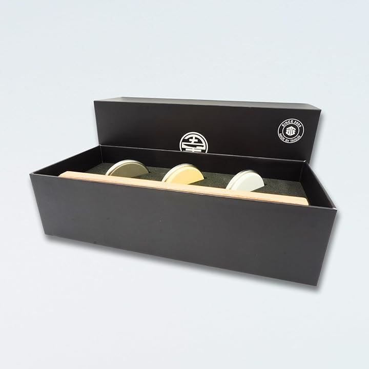 EDGBLACK ALL FOR YOUR KNIVES Knife Sharpener 仕上げ砥石 革砥セット 800ダイヤモンド 3000 6000コランダム 本牛革 ブラック