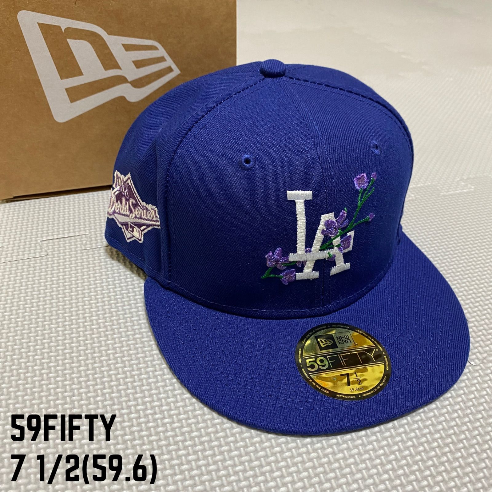 NEWERA LA ドジャース 59FIFTY キャップ フラワー ラベンダー-