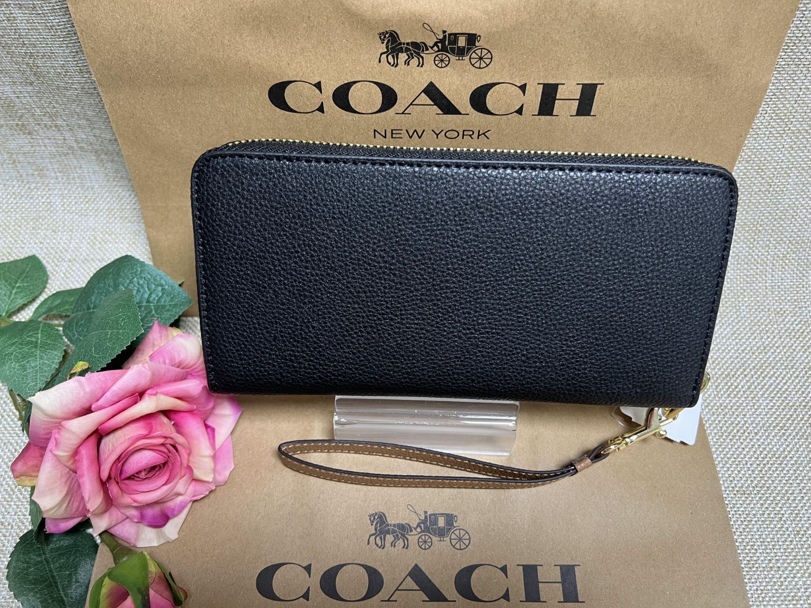 エントリー最大P14倍以上 COACH コーチ リストレット ホースアンド