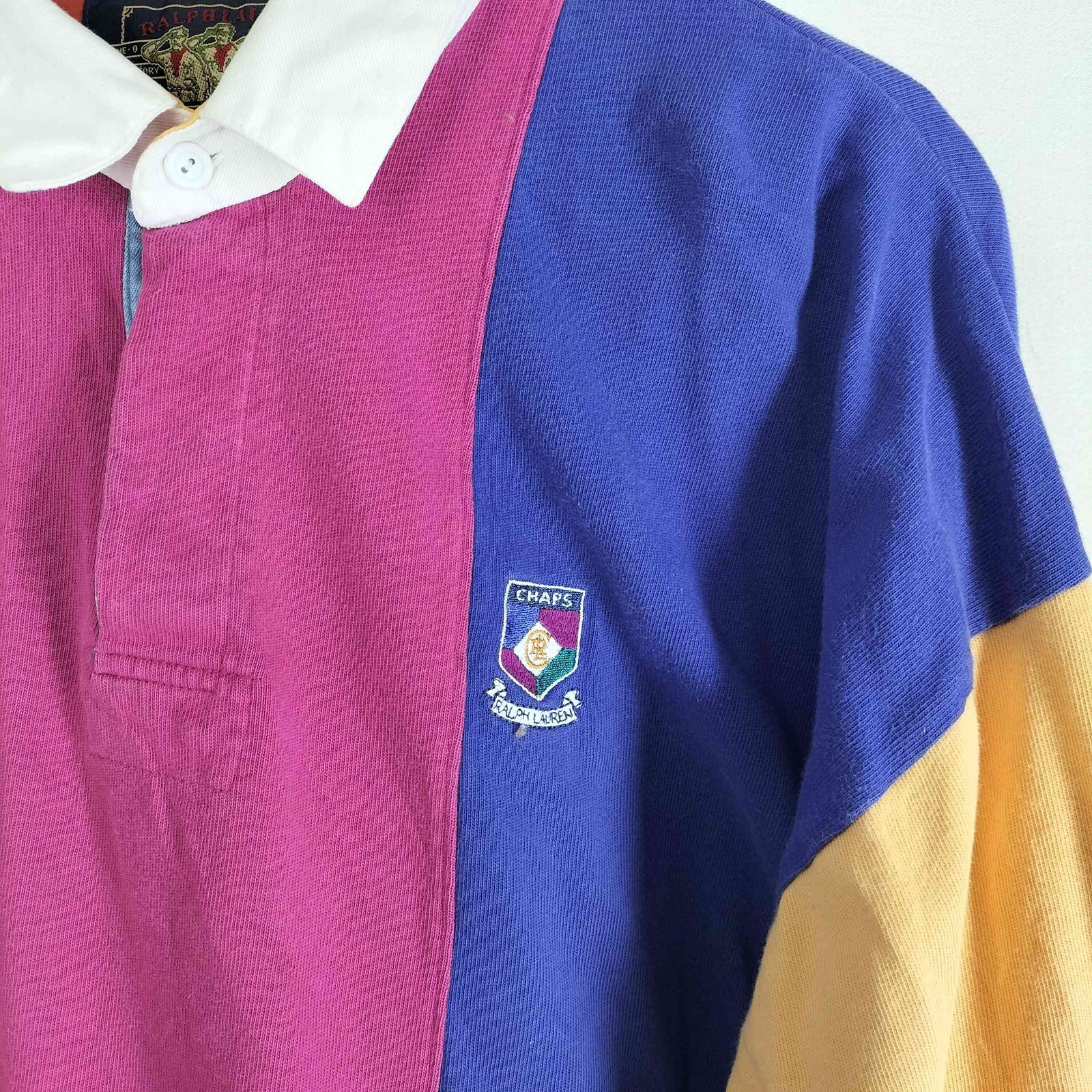 90s CHAPS by Ralph Lauren ラガーシャツ チャップスラルフローレン CHAPS RALPH LAUREN 90S カラフル