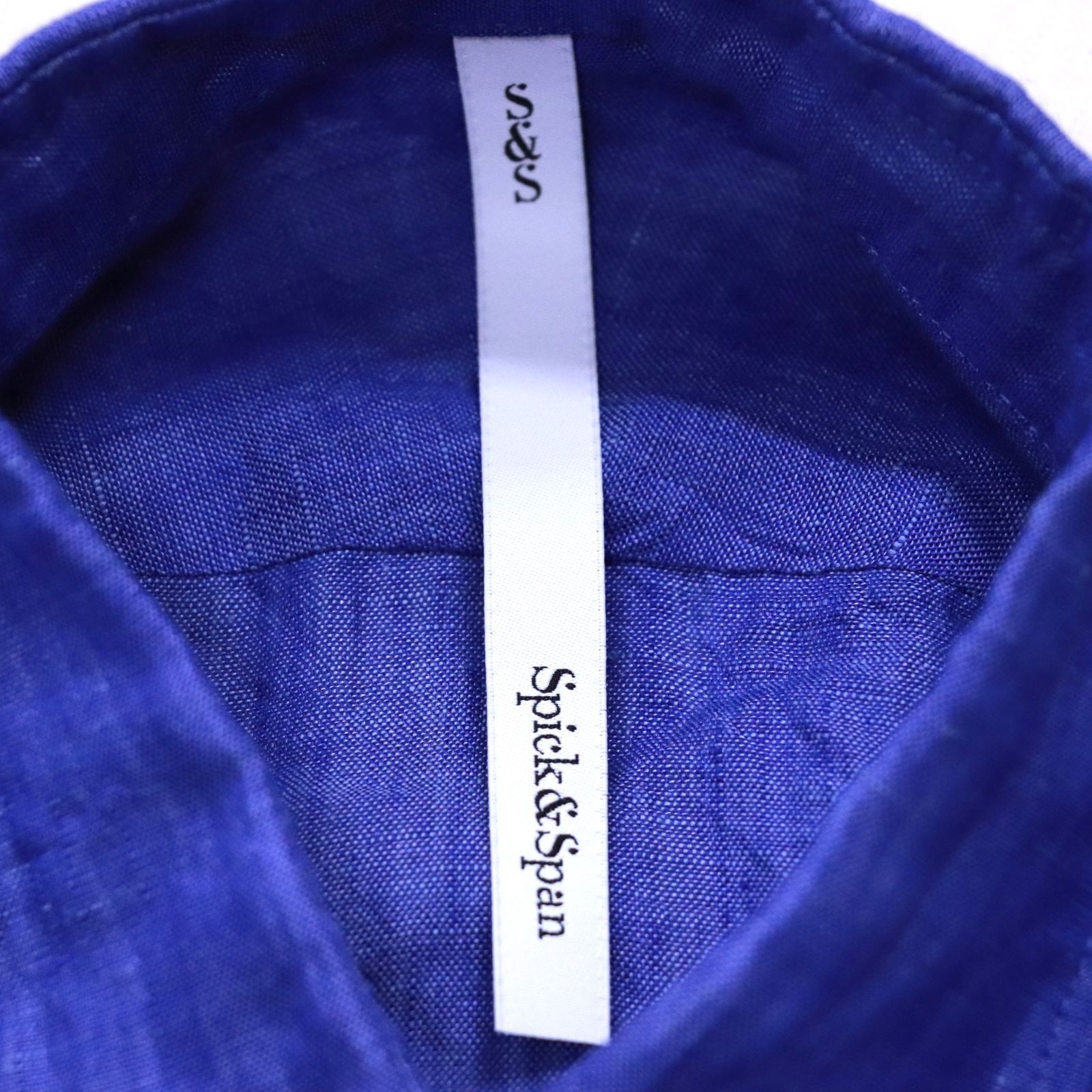 Spick & Span ネイビー リネン長袖シャツ セール】《追加》コットンリネンルーズシャツ（シャツ/ブラウス