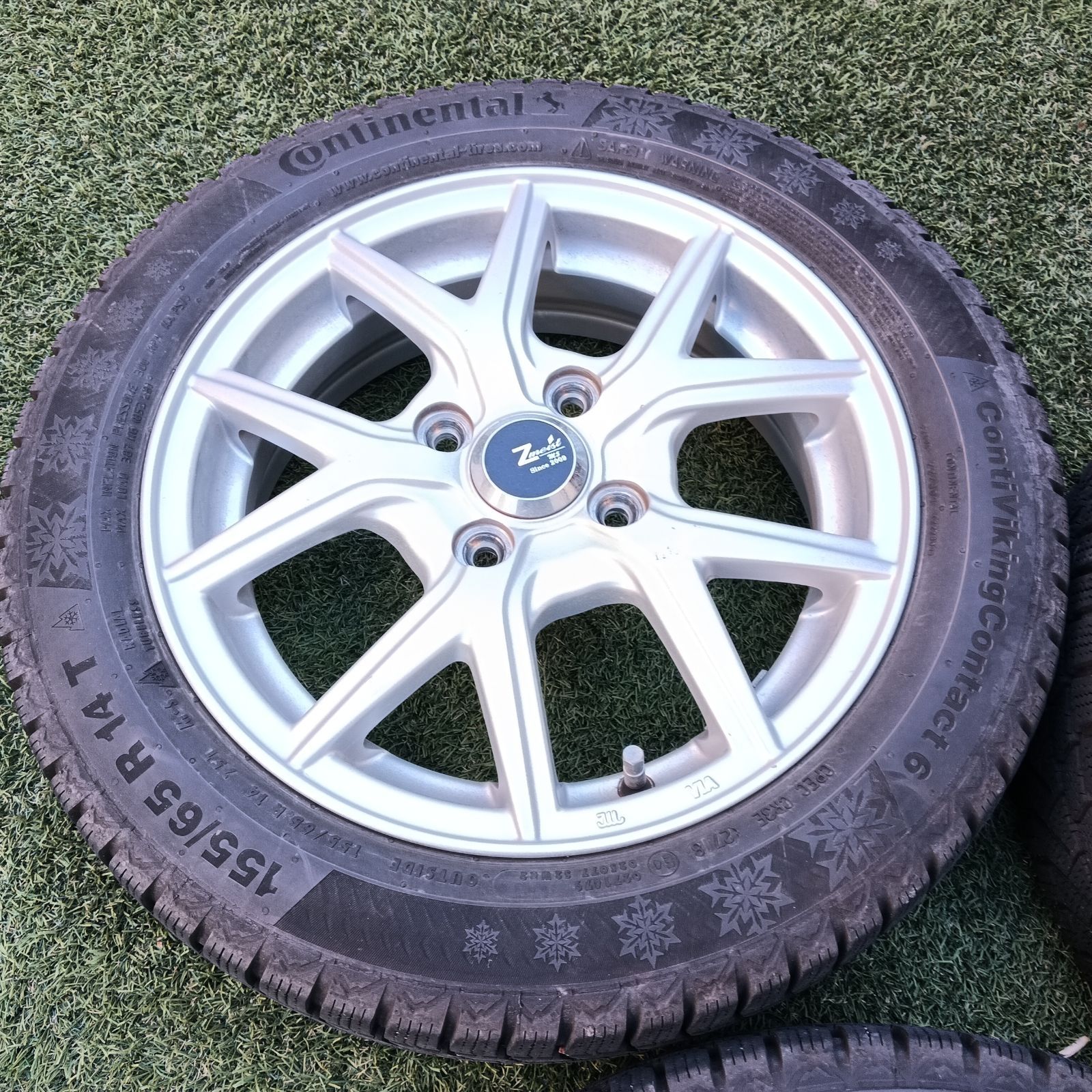 美品 １４インチ タイヤ ホイール ４本 スタッドレスタイヤ スタッドレス コンチネンタル N-BOX JF 155/65R14 155 65 r15  タント 他 - メルカリ