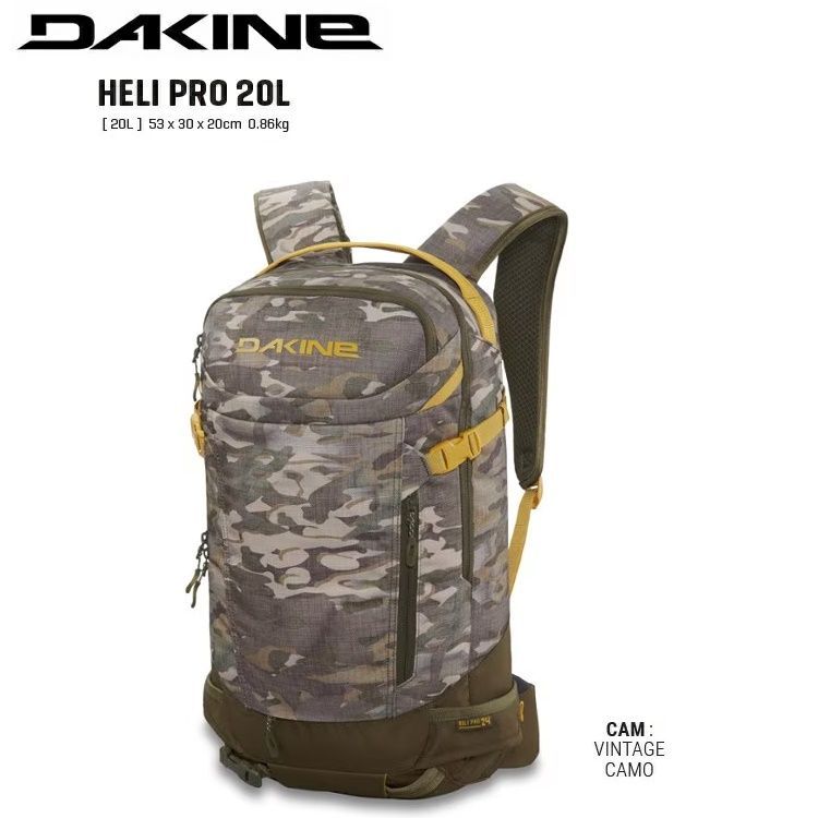 DAKINE HELI PRO 20L (COLOR:CAMO ) BACKPACK 2024 ダカイン ヘリプロ 20リットル バックカントリー  BAG バックパック BD237-214 - メルカリ