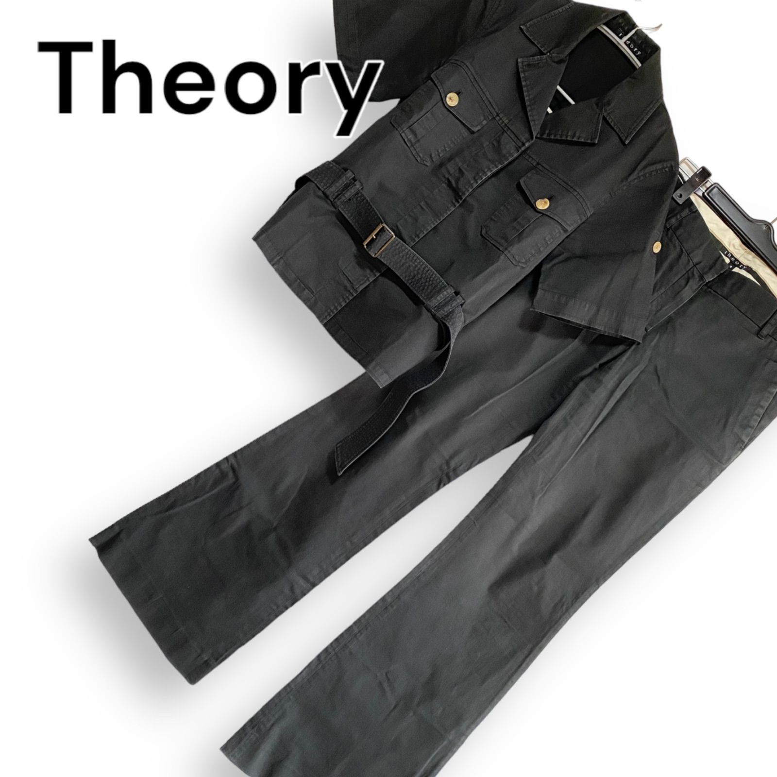 Theory セオリー サファリジャケット パンツ セットアップ スーツ