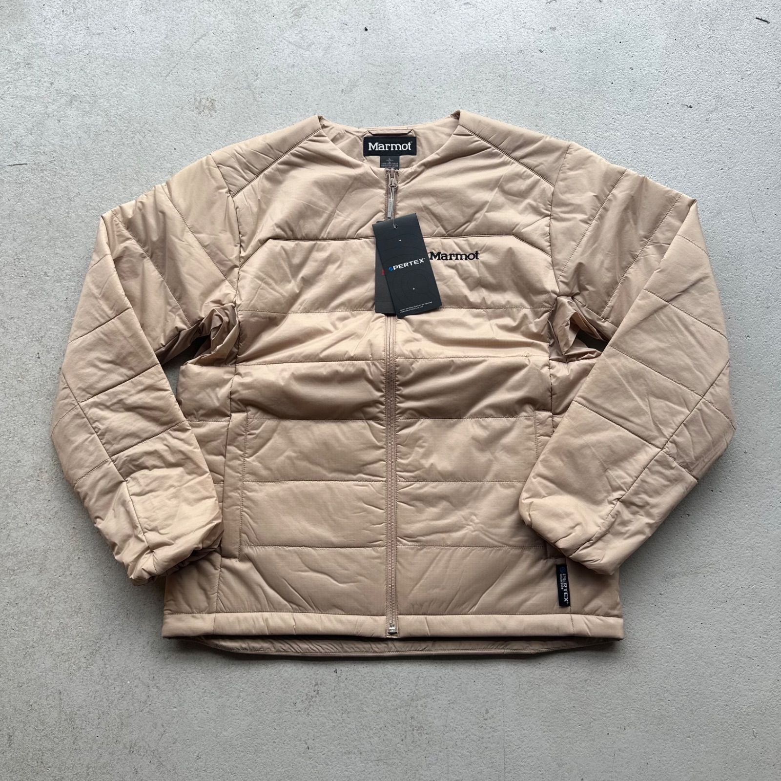 Marmot マーモット ノーカラー インナーダウン 中綿ジャケット 