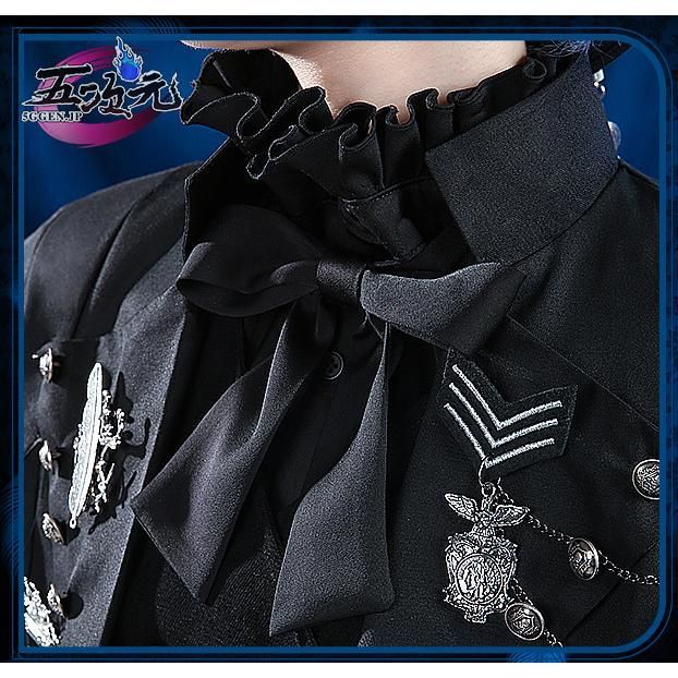 多様な ハロウィン 三分妄想 黒執事 コスプレ シエル ファントムハイヴ 15周年礼服 衣装セット 中世貴族風 ウィッグ 追加可 BJ0930ML03 ハロウィン