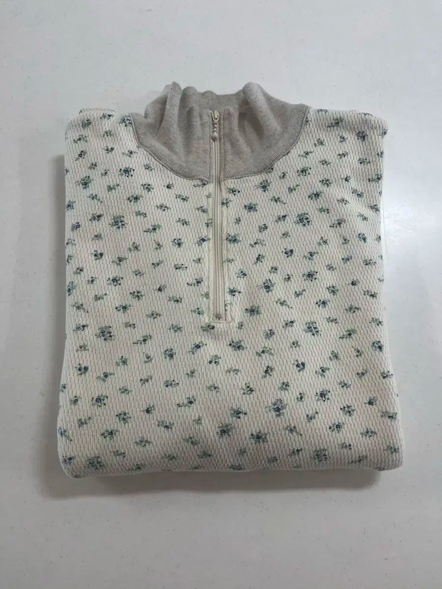 4 KAPITAL キャピタル ワッフル ジャージ スモール フラワー ロング スリーブ 青