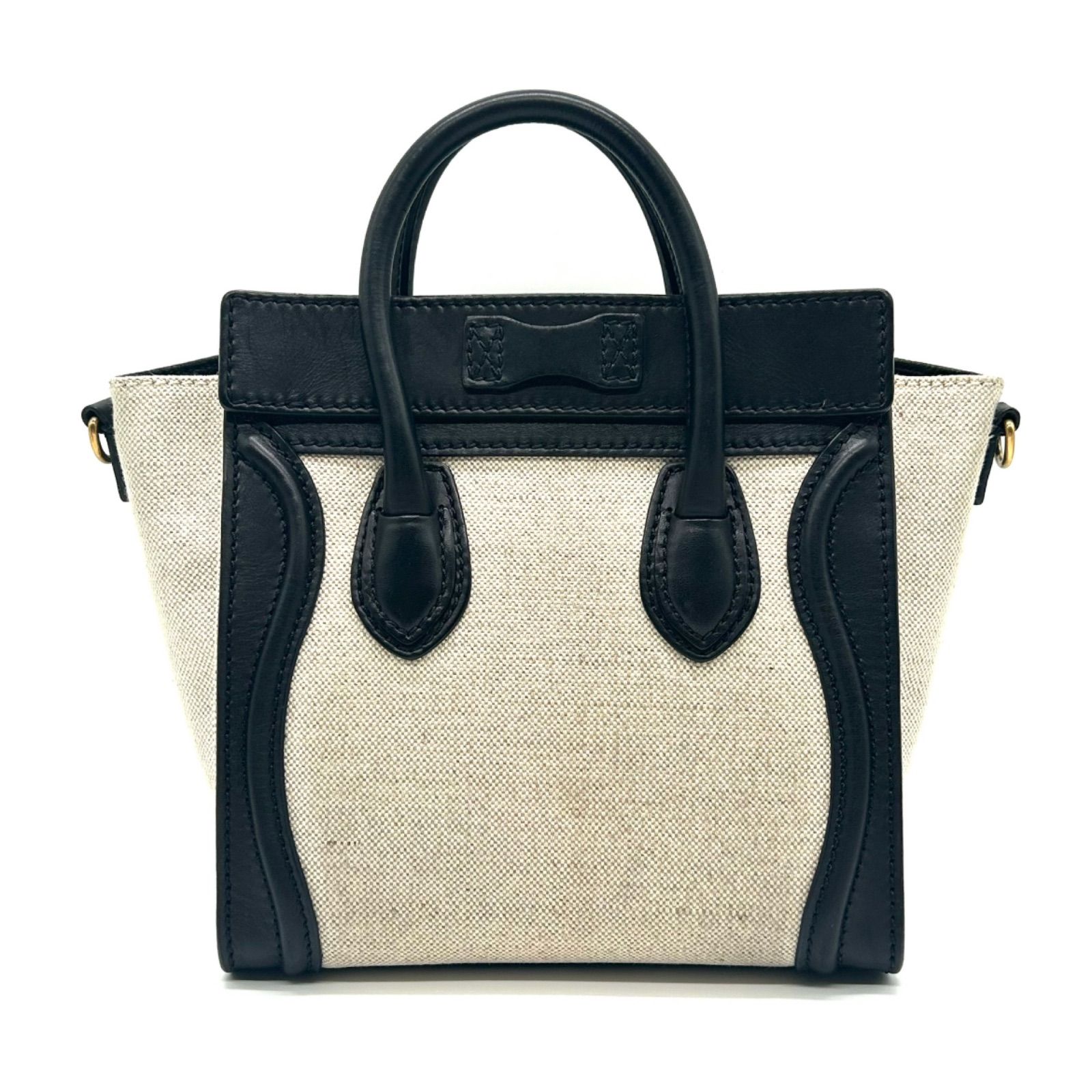 【美品・高級】 CELINE ラゲージ ナノ ショッパー 2way ハンドバッグ CELINE セリーヌ ラゲージ ナノショッパー 2WAYバッグ