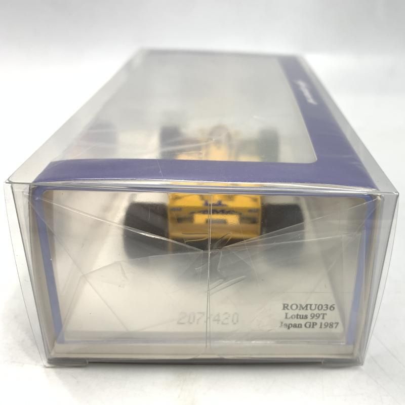 【中古】Spark 1/43 Lotus 99T Japan GP 1987 CAMEL ＃11 モデルガレージロム特注 ROMU036 ミニカー[10][240010472766] 中古】1/43 Spark Lotus 99T Japan GP 1987 CAMEL #11 モデル