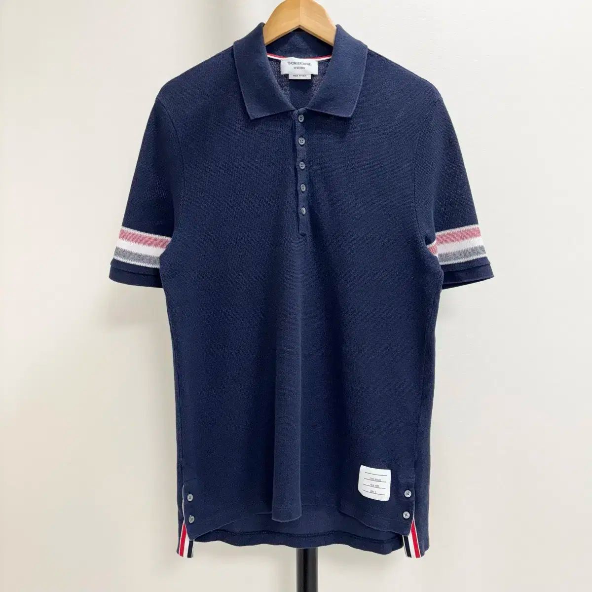 4 Thom Browne(トム・ブラウン) 斜めロゴ pk ポロTシャツ 【公式通販】