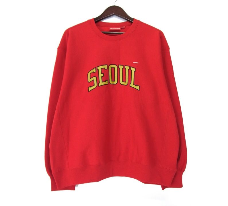 シュプリーム Supreme □ 【 Seoul Shop Small Box Crewneck 】 ソウル ショップ スモール ボックスロゴ  クルーネック スウェット トレーナー h0777 - メルカリ