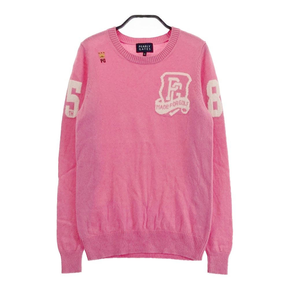 PEARL GATE ピンク カシミヤニットセーターsizeМ サイズ：0 PEARLY