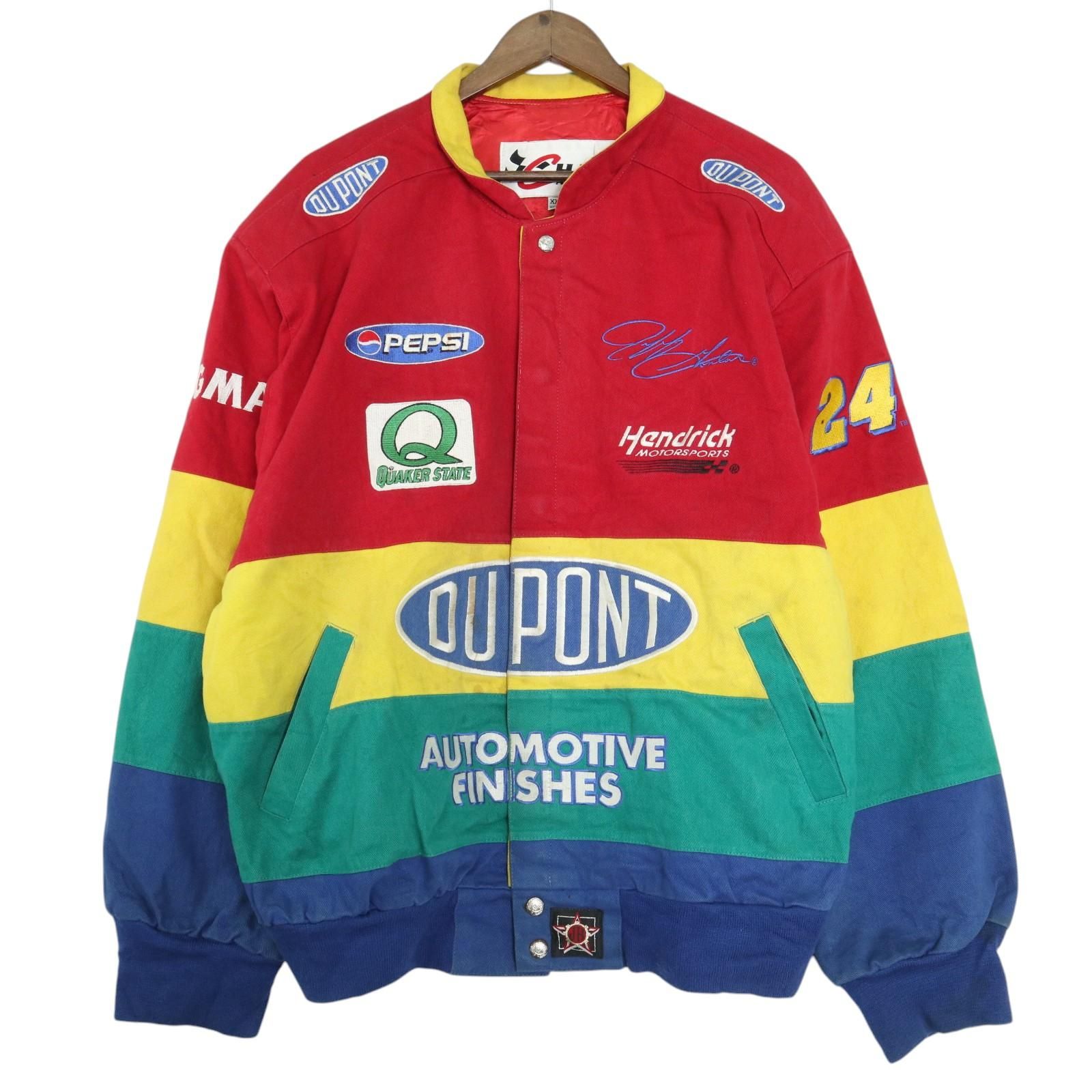 美品DUPONT レーシングジャケット　ライダー　　ペプシー 90年代 USA製 CHASE AUTHENTICS チェイス DU PONT レーシング