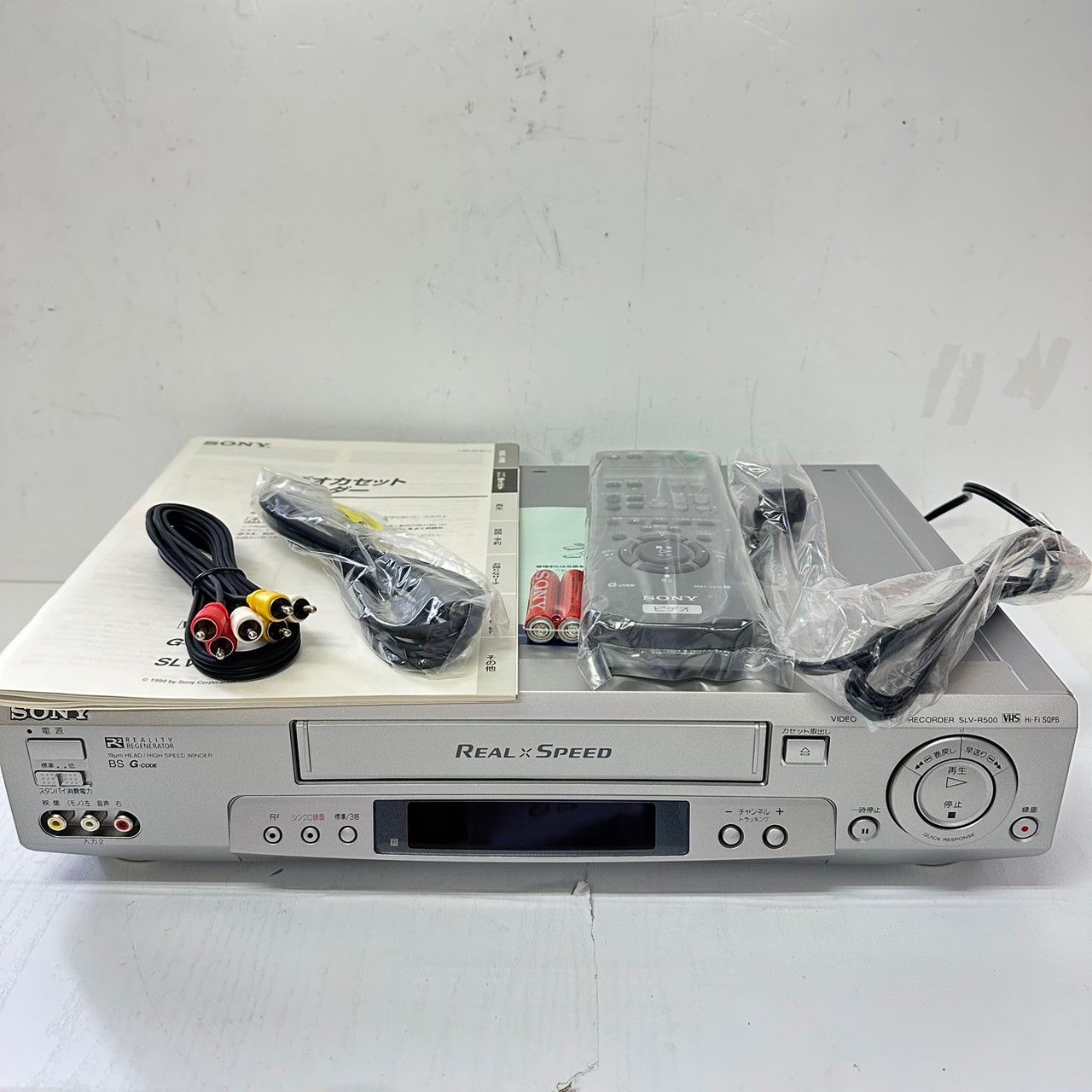 【新品】SONY VHSビデオデッキ SLV-R500 リモコン付き 4711