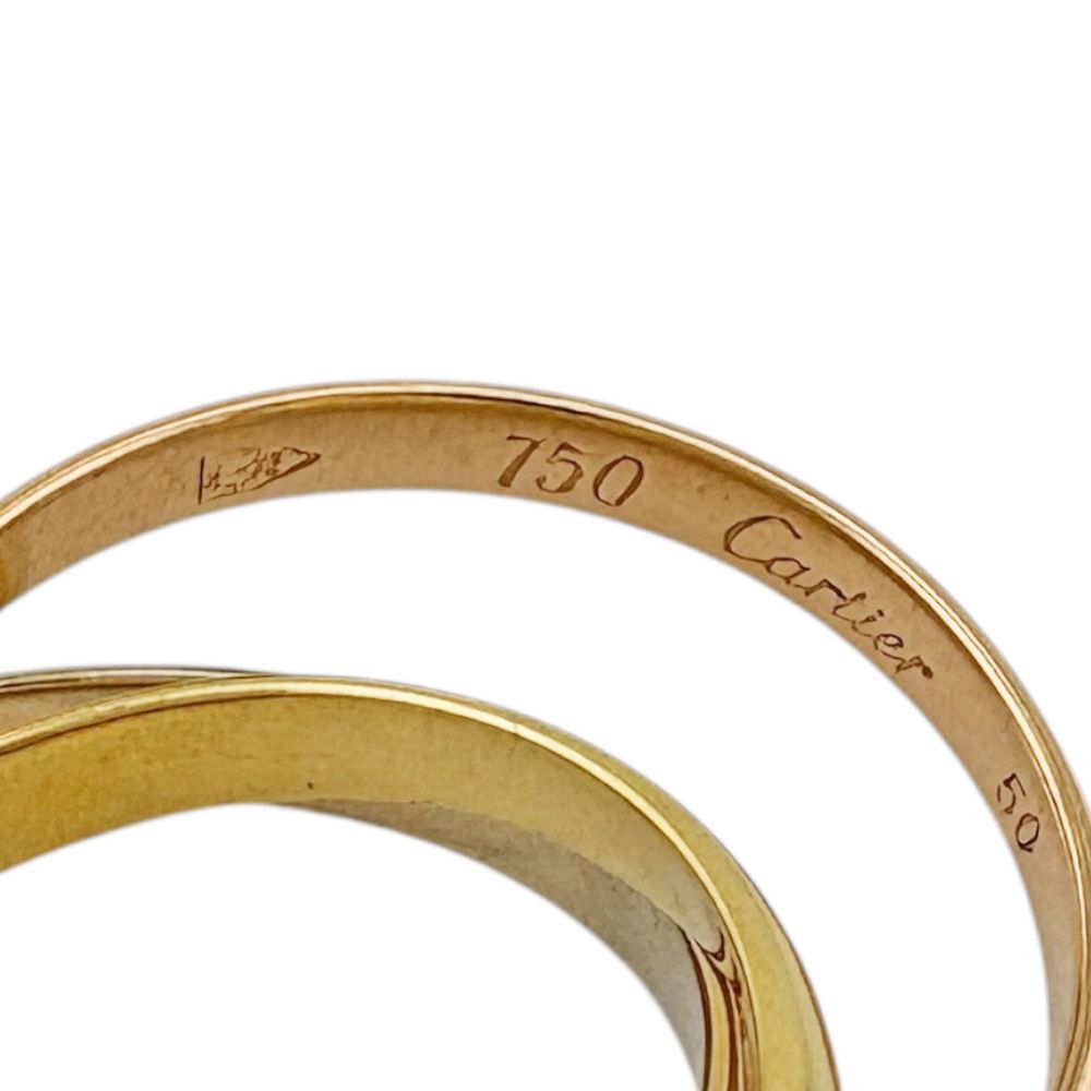 Cartier カルティエ トリニティ スリーカラー ゴールド ライター カルティエ トリニティ リング 指輪 10号 18金 K18イエロー