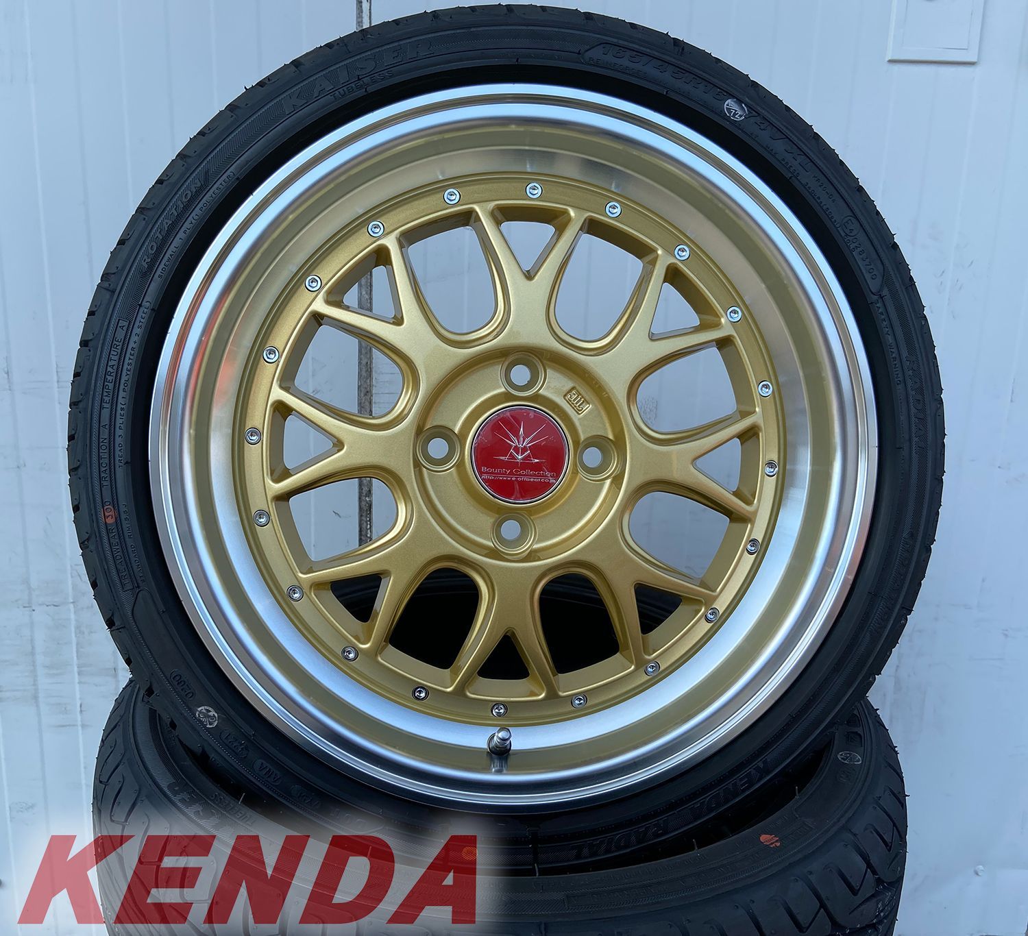 KENDA 165/50R15 スタッドレスタイヤホイールセット ムーブ etc (KENDA ICETECH KR36 & SCHNEIDER RX01 4穴 100)