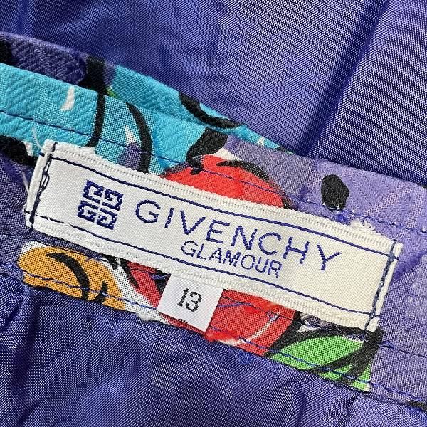 ジバンシーセット sxc ジバンシイ GIVENCHY セットアップ 13 マルチ バックボタン 花柄