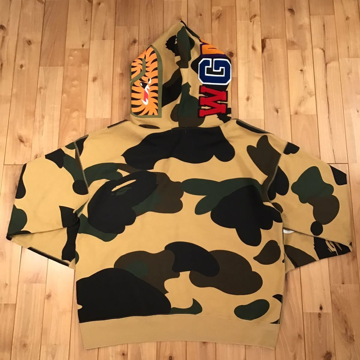 ☆XL☆ Giant shark full zip hoodie a bathing ape BAPE 1st camo