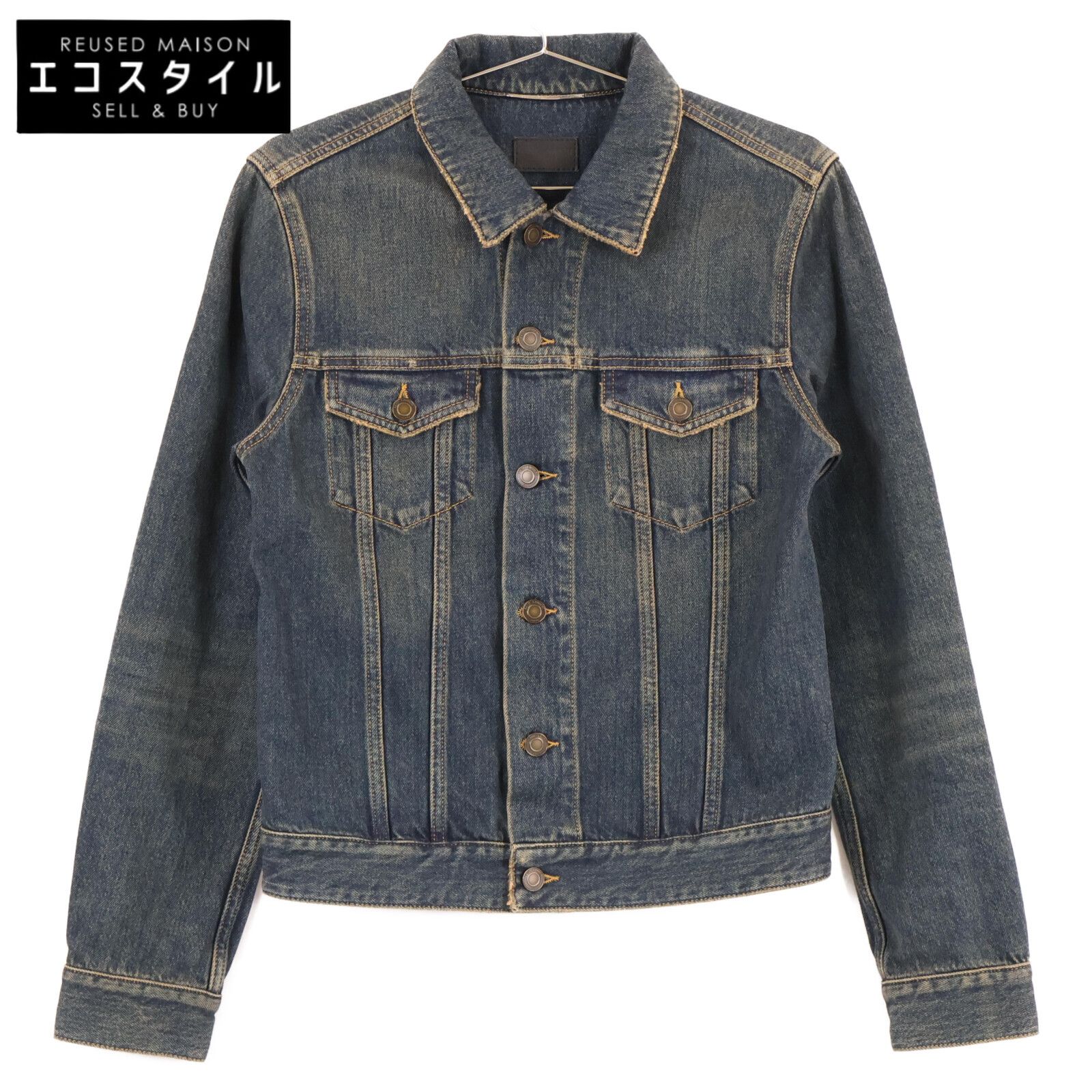 SAINT LAURENT デニムジャケット SAINT LAURENT PARIS サンローランパリ 16年製 ｴﾃﾞｨ期 ｳﾞｨﾝﾃｰｼﾞ