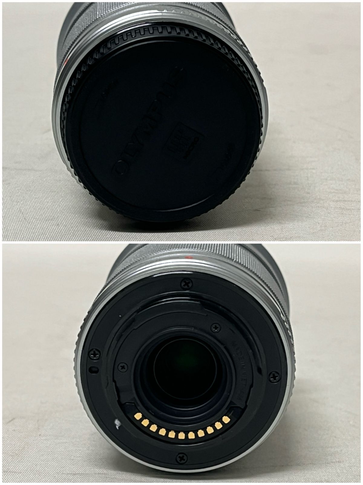 【浜館64-349】【店舗併売品】OLYMPUS オリンパス M.ZUIKO 40-150mm 1:4-5.6 シルバー 【中古品】