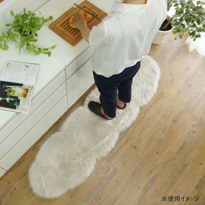 グラムスタイル フォックスキッチンマット 45x240cm GSCD508412