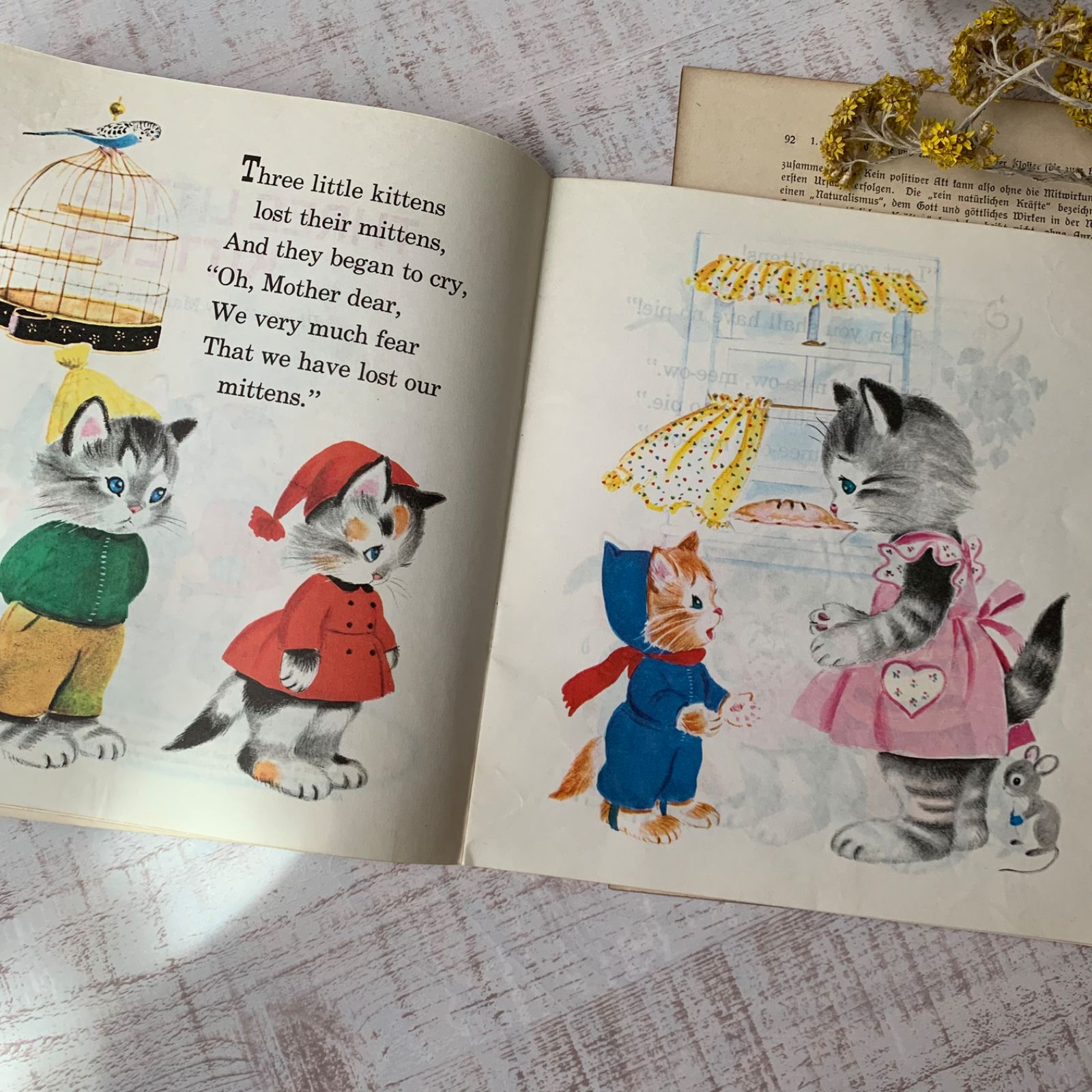 ヴィンテージ 絵本 Three Little Kittens 洋書 ジャンク