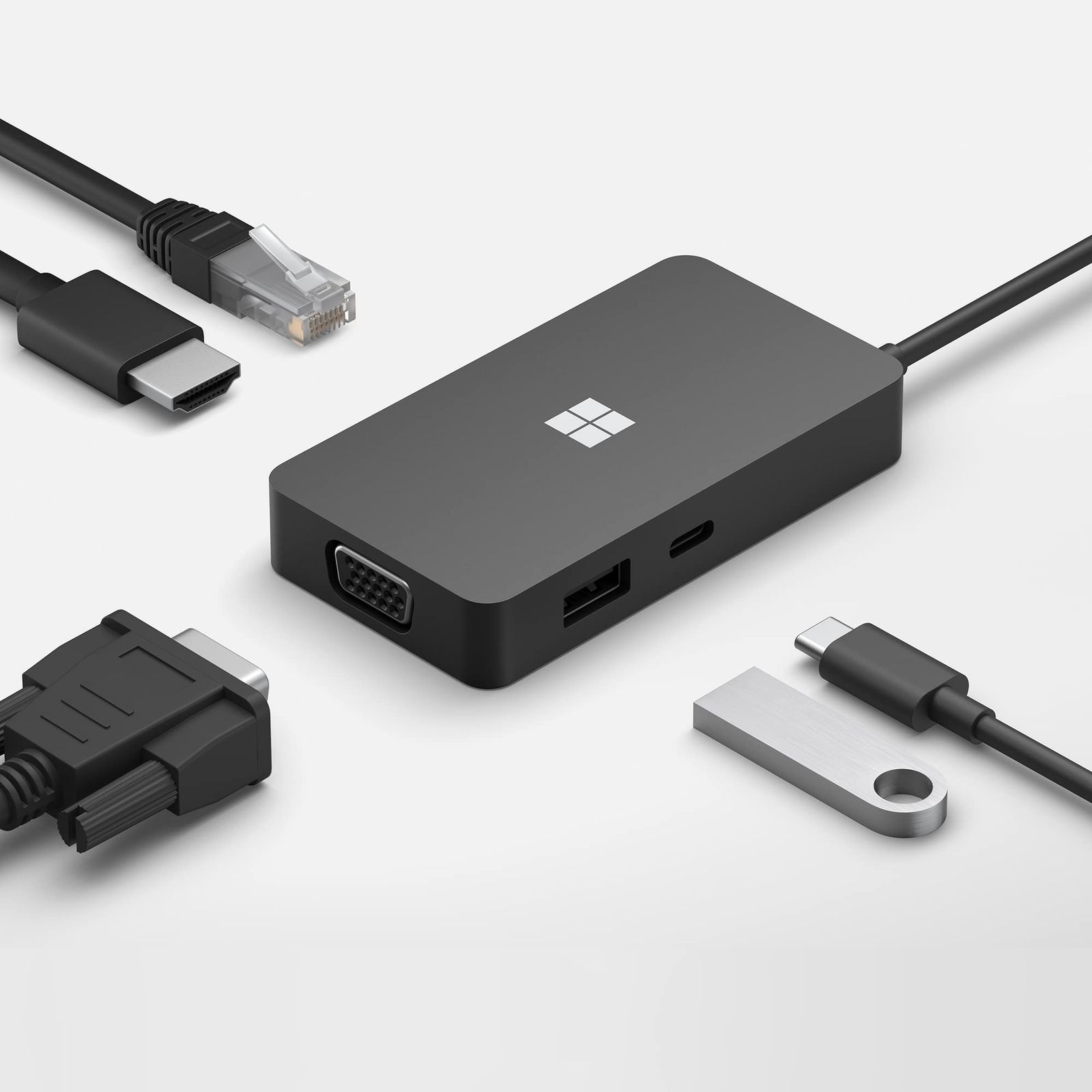 マイクロソフト USB-C トラベル ハブ SWV-00006 : ドッキング