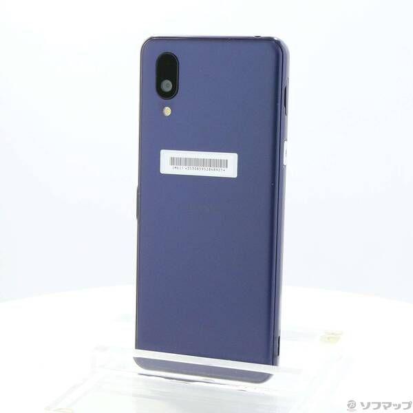 中古品〕 BASIO active 64GB ネイビー SHG09 au SIMフリー【344
