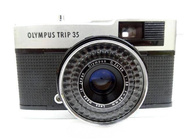 オリンパス OLYMPUS TRIP 35 コンパクト フィルムカメラ 40mm F2.8 ケース付き レトロ □ ７E