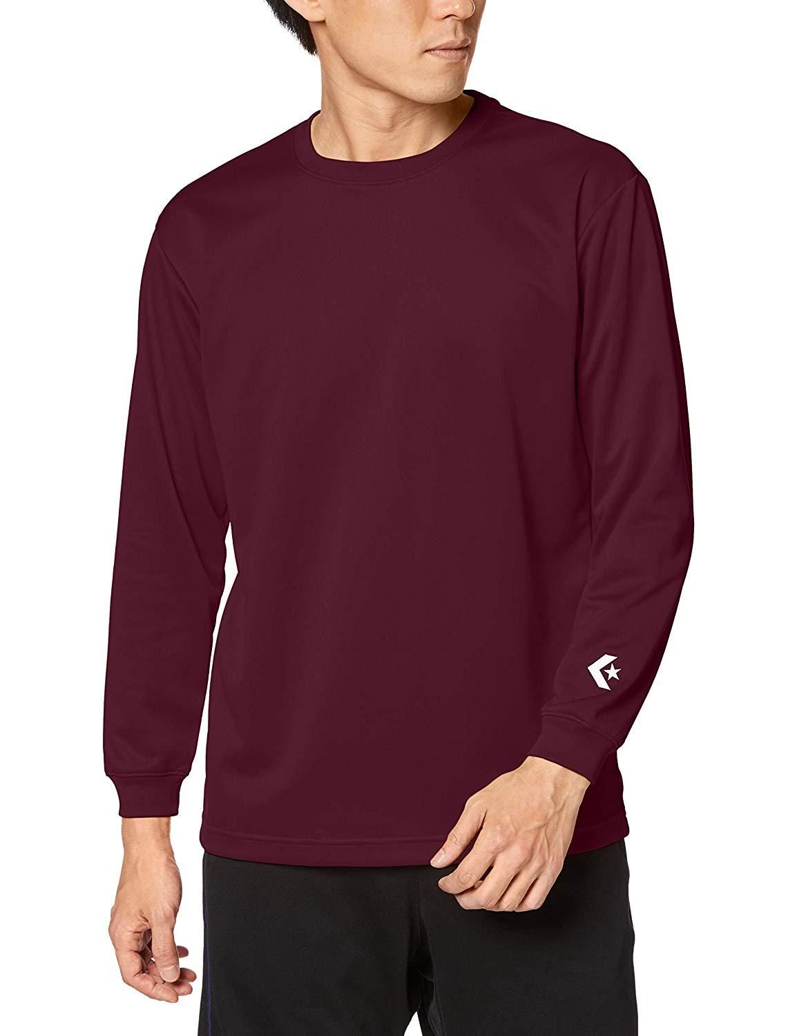 【新品・4営業日で発送】コンバース 9F_ロングスリーブTシャツ (CB291324L) 色 : マロン サイズ : XO 