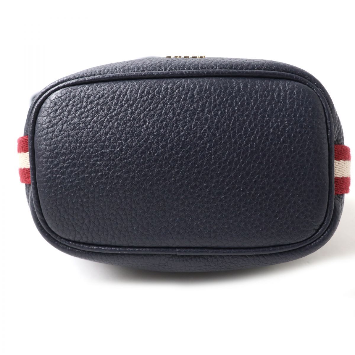 【美品】Bally バリー ショルダーバッグ レザー 巾着 Bロゴ ブラック 中古・古着通販】BALLY (バリー) サイドライン巾着レザー