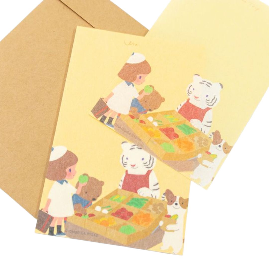 数量限定】ミニレターセット レターセット MARKET ヨモギ田
