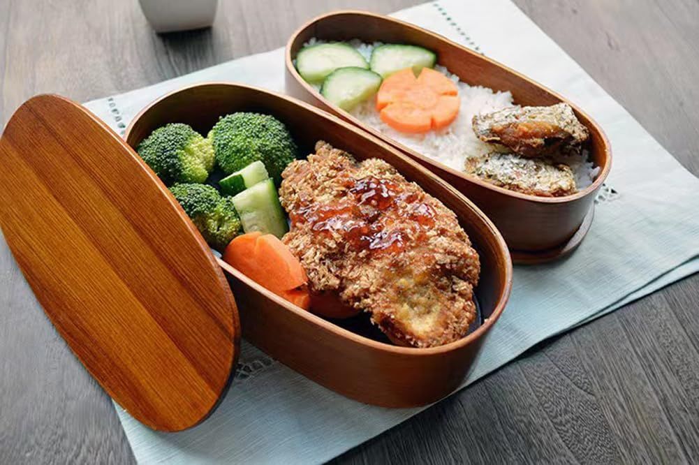 ☆新品未使用☆ 曲げわっぱ お弁当箱 二重 二層 巾着袋、箸とスプーン