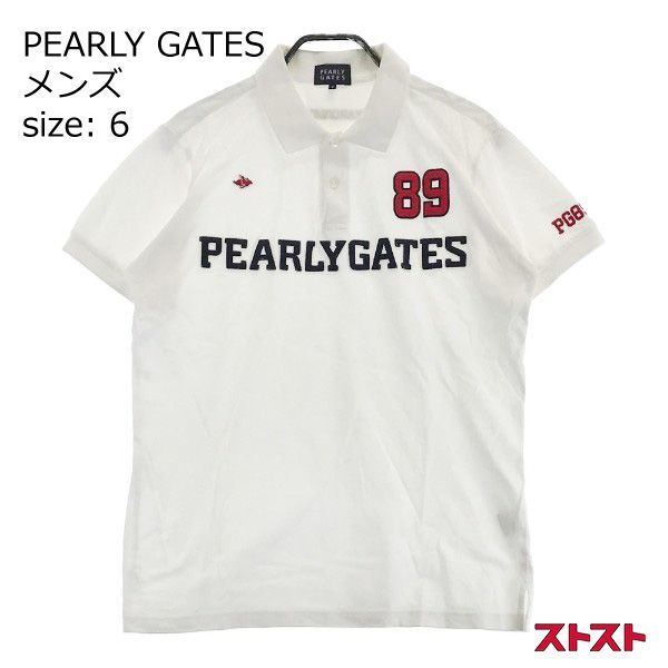 PEARLY GATES パーリーゲイツ 半袖ポロシャツ ホワイト系 6 