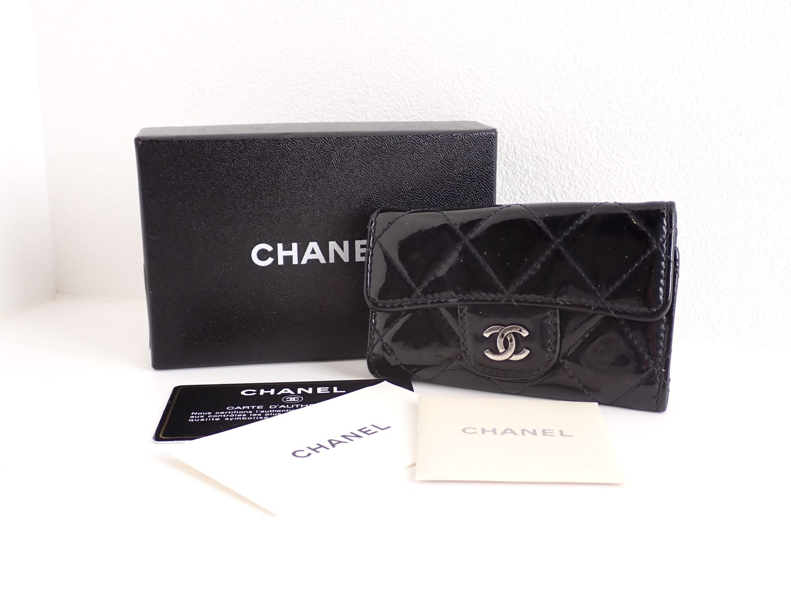 CHANEL(シャネル) キーケース マトラッセ ブラック ココマーク - メルカリ