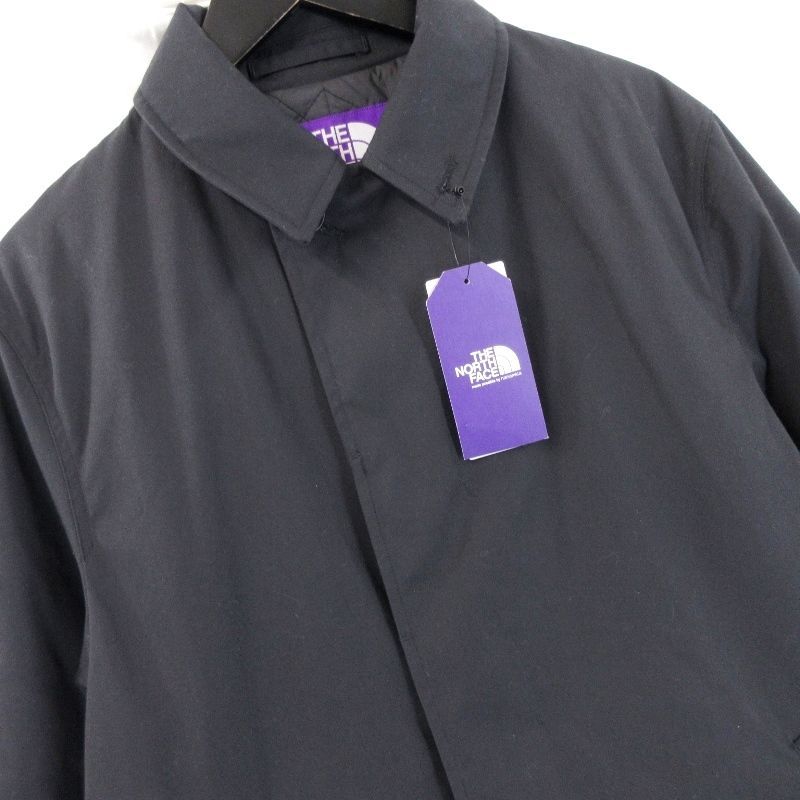 美品 THE NORTH FACE PURPLE LABEL ノースフェイス ステンカラーコート NY2373N 65/35 Insulation Soutien ブラック 黒 S20018779