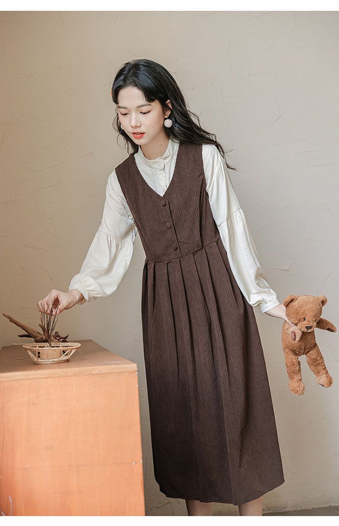 ジャンパースカート サロペット レディース 秋 冬 コーデュロイ