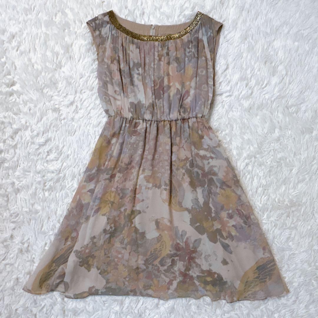 シルク100％ノー ノースリーブワンピース