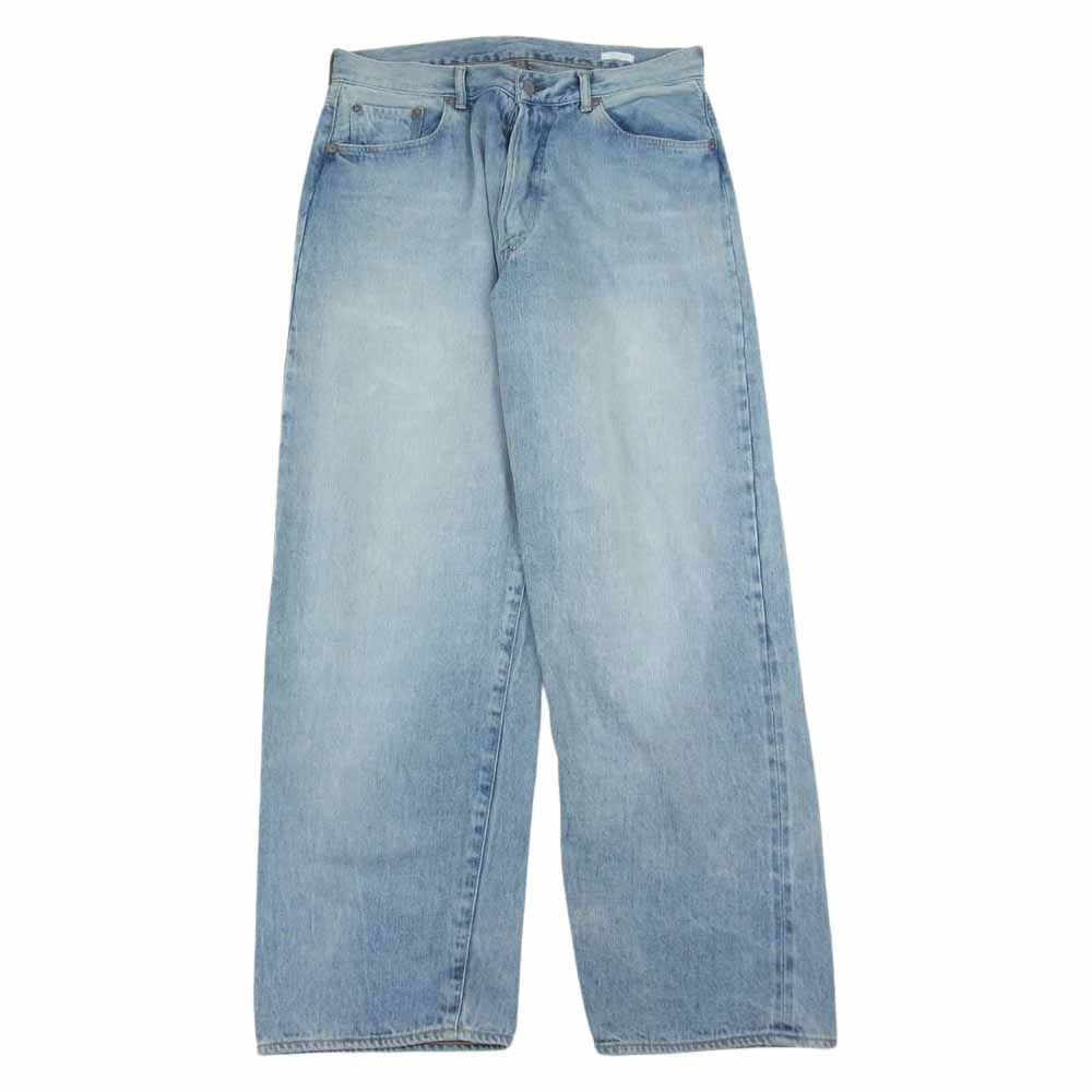 COMOLI コモリ 22AW W03-03004 ブリーチ デニム 5P パンツ インディゴ 