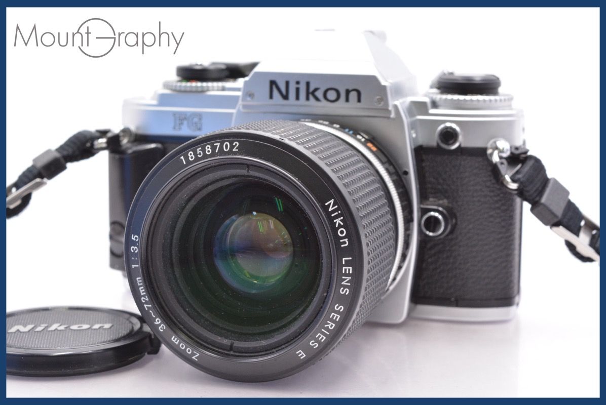 ★ジャンク特価★ ニコン Nikon FG + Nikon SERIES E ZOOM 36-72mm F3.5 前キャップ付 ★完動★同梱可 #mj4500