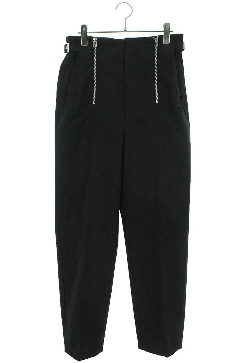 ジョンローレンスサリバン 22SS WOOL TARPERED ZIP TROUSERS 2A004-0122-11  ジップデザインウールスラックスロングパンツ メンズ 46 - メルカリ