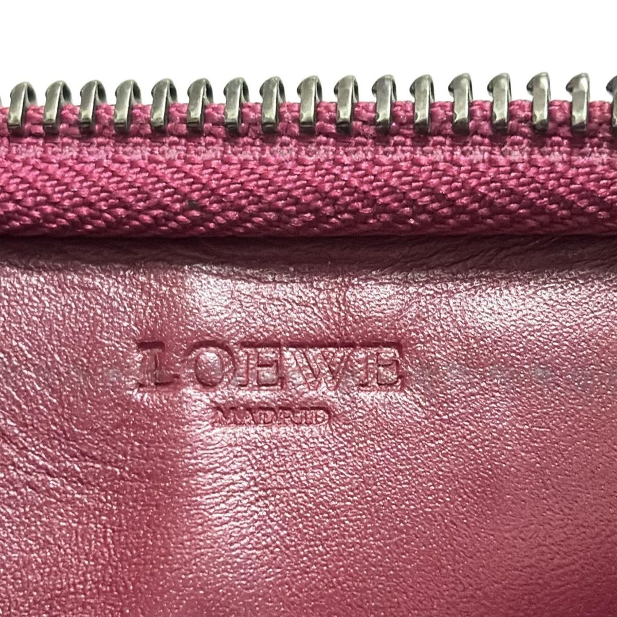 LOEWE(ロエベ) 長財布 - 113N95CF13 レッド×ボルドー ラウンド